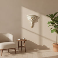 Antique-Style Wall-Mounted Flower Vase Indoor Decorative Wall Vase Elegant Sophisticated for Hallway