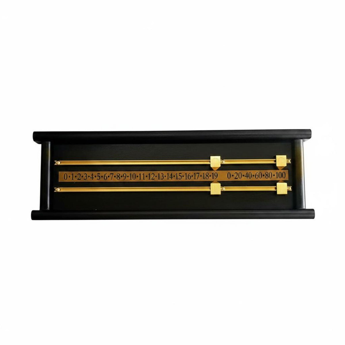 Wooden Snooker Scorer Dual Rail double-Row Score Keeper Double Row Snooker Scoreboard for Pool Participants, Competition