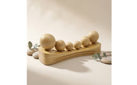Wooden Massage Pillow Solid Wood Massage Pillow with Wooden Balls Manual