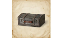 Pirate Storage Chest Handmade Craftsmanship Vintage Pirate Chest Decorative Wood Trunk Faux Leather Straps Retro Decorative Case