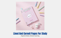 Loose Leaf Notebook, Hare Collaboration, Rotating Cover, Cornell Lined Pages, A5 Student Refill, Cute Stationery