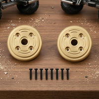 2 Pieces RC Crawler Counterweight Brass Crawler Counterweight Wear Resistant Brass Round Disk