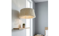Cotton Rope Lamp Artisanal Pattern Soft Shadows for Cafe