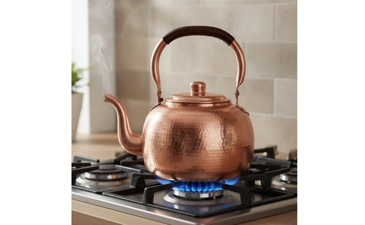5 L Copper Water Kettle Large Capacity Boiling Pot for Home