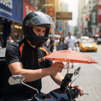 Portable Phone Umbrella with Clip Compact Mini Umbrella with Clamp Lightweight Accessory Anti-Glare for Outdoor Photography, Desk