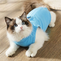 Cat Surgery Suit for Spay Recovery, Elastic Pet Suit Cat for Post-Surgery Wear, Anti-Licking Abdominal Wound Cover, Multiple Colors and Sizes