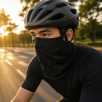 Nylon Sun Protection Neck Mask Single-Size Summer Neck Gaiter Ear Loops Riding Face Mask Wraparound-Style