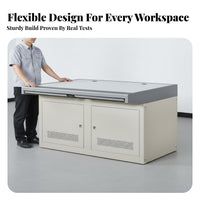 Heavy Duty Control Center Control Desk Cold-Rolled Steel Frame Security Console Lockable Storage Modular Dispatch Console Ventilated Cabinets for Dispatchers, IT Professionals