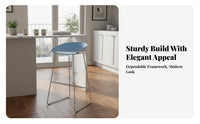 Nordic Design Saddle Seat Stool Minimalist Design Wireframe Saddle Stool Comfortable Seating Counters Tool Sturdy Frame for Cafe Owners, Homeowners, Interior Designers, Home Bar, Kitchen Island, Restaurant, Dining Room