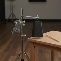 Cowbell and Mount Set Easy to Install Cowbell Mounting Bracket Sturdy Drum Set Extension Clamp