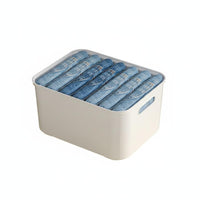 4 Pieces Multi-Functional Wardrobe Clothes Organizer Long-Lasting PP Material Stackable Clothes Storage Box Sturdy Wardrobe Drawer Organizer High Capacity for Closet