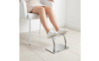 Salon Chair Footrest Stainless Steel Barber Chair Footrest Floor Standing Foot Support for Barbershop
