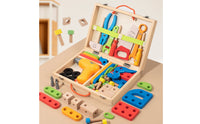 Wooden Toy Colorful Toy with Drill Portable Wooden for Kindergarten