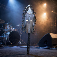 Leaf-Shaped Percussion Piece Teardrop Profile Clapper Shaker Metal African Drum Shaker