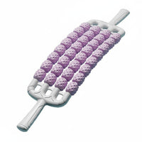 Portable Spiky Roller Massager Ergonomic Handle Spiky Massage Stick Aids Post-Workout Recovery Leg and Neck Roller Easy To Use for Athletes, Kids, Gym, Home