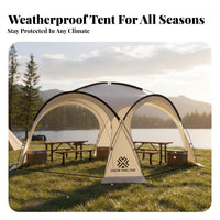 Portable Expandable Dome Tent Rainproof Sun Canopy Waterproof Outdoor Shelter Protection for Campers, Families, Homeowners, Camping, Campsite, Beach, Parks