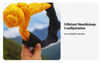 Soft Tow Shackle Shielded Sleeve Braided Rope Shackle Knotted End for Towing