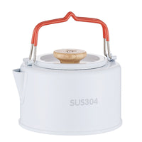 Camping Kettle Portable Camping Kettle with Lid Rust-Resistant Cookware for Backpackers, Hikers