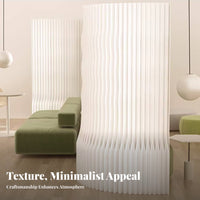 Accordion Paper Partition Foldable Accordion Paper Divider Easy Assembly Folding Screen for Office Workers, Renters, Bedroom, Retail Store