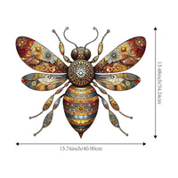 Metal Bee Wall Art Effortless to Hang Honeybee Wall Decor Indoor Outdoor Use House Decoration for Bedroom, Office