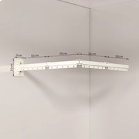 Foldable Drying Rack with Articulated Arm Sturdy Wall Mounted Drying Rack Long-Lasting Clothes Hanger Rust Resistant for Bathroom