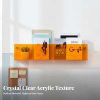 Clear levitating shelf toolNo-Drill installation Clear levitating shelf for Students