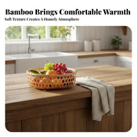 Natural artistic Hexagonal air-permeableWeave container Multi-functional Woven Container Lightweight Household Storage for Interior Decorators, Food aficionados, Kitchen, Table Centerpiece, Living Room, Office Organization