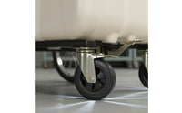 Duty Garbage trash Cart Easy to Maneuver 400L Wheeled Trash Can Ergonomic Handle Waste Cart