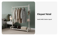 Complimentarystanding Garment Rack with Shelf Floor-Standing Design Coat Tree Space-Saving Minimalist Design for Homeowners