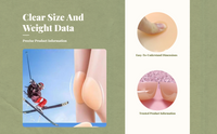 Lightweight pelvic ski pad