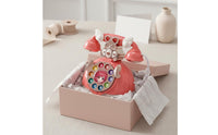 Music Princess Toy Phone Educational Musical Toy Telephone Lights and Sounds Play Phone Retro Design for Girls, Kids, Toddlers