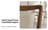 Minimalist Design Upholstered Wooden Side Chair Soft Upholstery Upholstered Wood-Frame Chair designer-inspired aesthetic Indoor Furniture Ergonomic spine supportrest for Homeowners, Families, Restaurant, Office