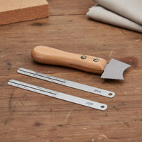 3 Pieces Stainless Steel Guitar Luthier Tool Set Precise Measurement Guitar Setup and Maintenance Kit Long-Lasting Fret Slotting Saw Kit All-in-a for Luthiers, DIY Enthusiasts, Workshop