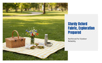 INS Style Outdoor Mat Blanket, Thickened Water-Resistant Oxford Cloth, Beach, Camping, Seasonal Outings