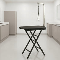 Anti-Slip Foldable Pet Table with Strap Compact Cat Grooming Station Space Saving Furniture