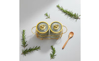 Easy to Clean Decorative Seasoning Jar Set Airtight Seal Clear Seasoning Jars with Tray Exquisite Design for Pantry Organization