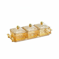 Relish Tray with Individual Containers Easy Carry Handles for Entertaining