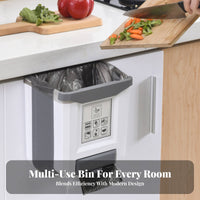Foldable Hanging Trash Can Space Saving Foldable Cabinet Trash Bin Large Capacity Foldable Garbage Bin for Home Cooks, Homeowners, Car, Restroom