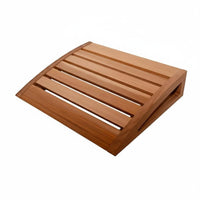 Heat-Resistant Sauna Headrest Polished Finish Wood Sauna Pillow Ergonomic Curved Design Wooden Neck Pillow Easy to Clean for Steam Room
