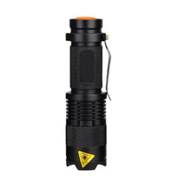 Verdant Glow Flashlight Small Size Zoomable Glow Source Torch Pocket Attachment Flashlight Sturdy Aluminum Frame Portable