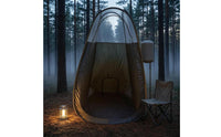 Instant-Setup Privacy Tent Translucent Upper up Shower Tent Black Body Freestanding Changing Enclosure