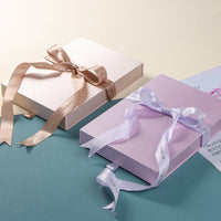 Pearl Necklace Box Soft Shielded Interior Necklace Gift Box Sturdy Frame Silk Finish Jewelry Case for Special Occasions