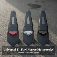 3 in 1 Design LED Mudguard Tail Light High Brightness LED Motorcycle Brake Light Waterproof Universal Rear Mudguard Taillight Easy Installation