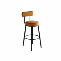 Modern Design High Chair with Back Support Sturdy Frame Bar Stool Comfortable Cushion Seating Furniture Footrest Included for Cafe Owners, Homeowners, Adults, Restaurant, Kitchen, Dining Room