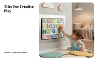 Early Education Stickable Alphabet and Number Toy Educational Stickable Alphabet Set Vibrant Colors for Preschoolers, Refrigerator