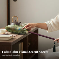 Peacock Feather Brush Decorative Fine cleanseing Brush Soft and Nonscuff