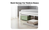 Wheeled Underbed container With casters Household Storage particulateresistant for beneath the bed