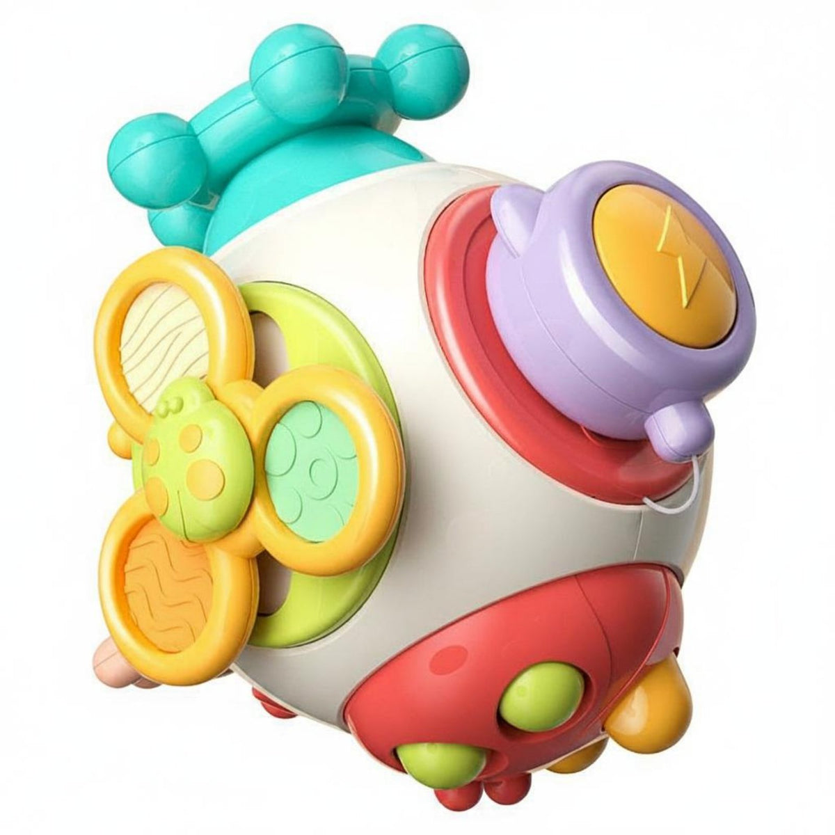 Develops Fine Movement Skills Baby Busy Ball Early Learning Infant Activity Ball Hand-Eye Coordination Training Sensory Grasp Toy Multifunctional for Babies, Infants, Toddlers