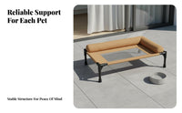 Elevated Pet Bed Moisture-Resistant Elevated Dog Bed Mesh Pet Cot Portable Cooling Mesh Dog Sleeping Pad Easy Assembly for Dogs