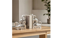 Ocean-Themed Squid Bookends Nautical Bookends with Tentacles Decorative Book Holders Sculptural for Living Room